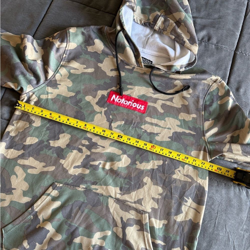 Brooklyn Cloth Camouflage “Notorious” Hoodie Y2K Size XL - Picture 4 of 6